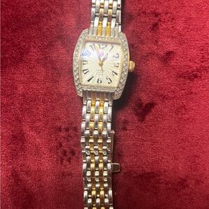 Michele Elegant Silver and Gold Women's Watch